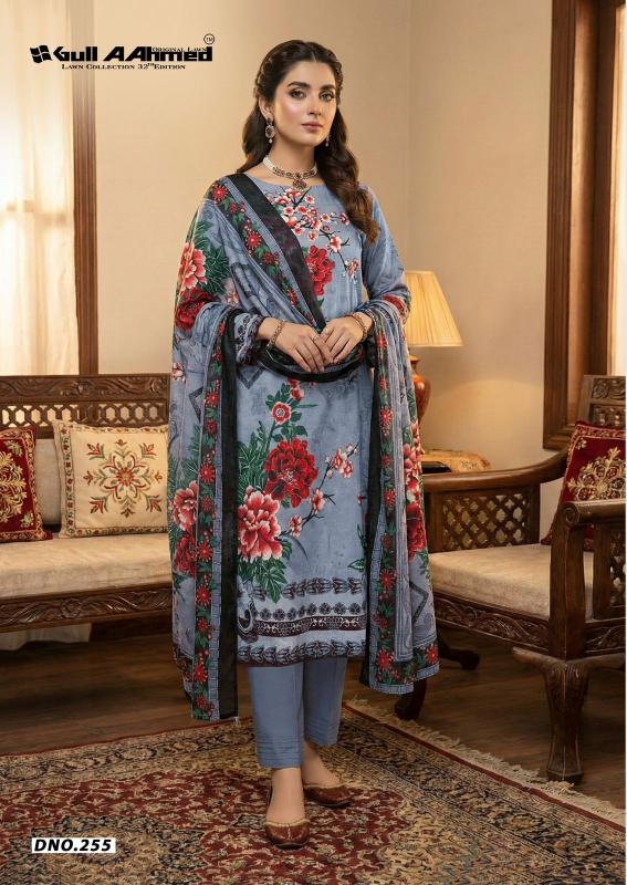 Gull aahmed lawn collection vol-32 cotton dress materials wholesale